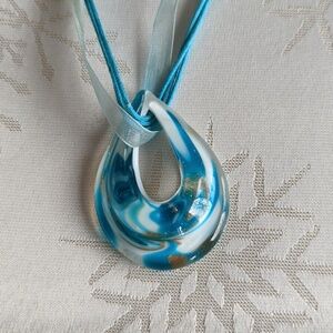 Glass Teardrop Necklace